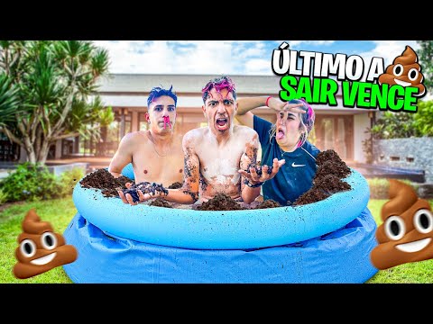 ÚLTIMO A SAIR DA PISCINA, VENCE *nojento demais