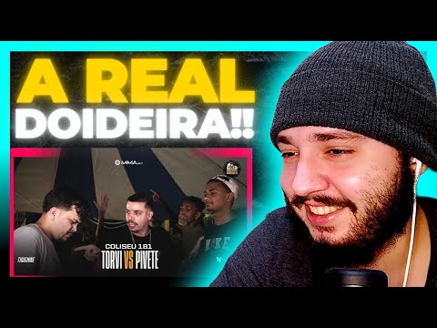 (DEUSES DA GASTAÇÃO 😂😂) PIVETE X TORVI - 2º FASE - BATALHA DO COLISEU - EDIÇÃO 181 | REACT BAUEB
