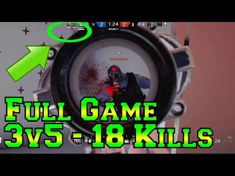 Full 3v5 Game - 18 Kills Comeback - Rainbow Six Siege