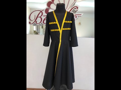 Costum de scenă-Chokha georgiană pentru bărbați J 0387 - video 2