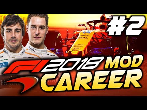 F1 2018 Season Mod CAREER Part 2: Bahrain | McLaren-Renault