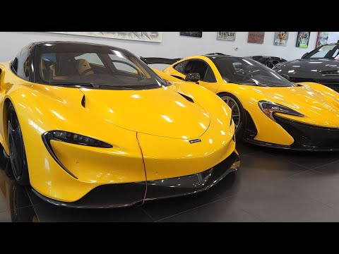 P1 & Speedtail Gulf Coast Motorworks 360° video of showroom use finger/tilt device to rotate view.