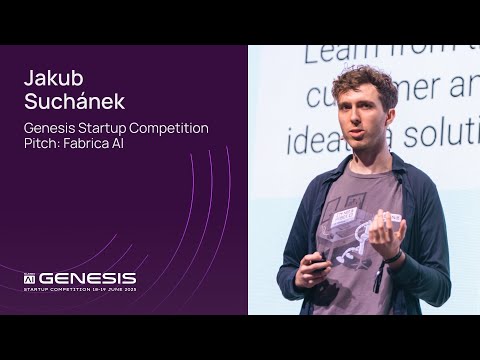 Jakub Suchánek - Genesis Startup Competition Pitch - Fabrica AI - SuperAI Singapore 2025