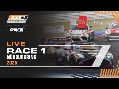 LIVE I Race 1 I Nürburgring I GT4 European Series pwd by RAFA Racing Club (English)