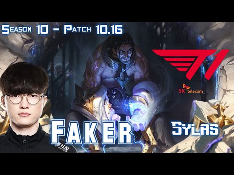 T1 Faker SYLAS vs ORIANNA Mid - Patch 10.16 KR Ranked