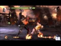 Mortal Kombat 9 Kratos In Action Vs Jax Gameplay Combo Moves