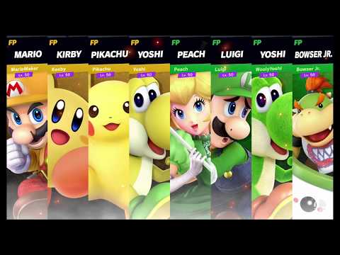 Super Smash Bros Ultimate Amiibo Fights   Request #6465 Yellow Team vs Green Team