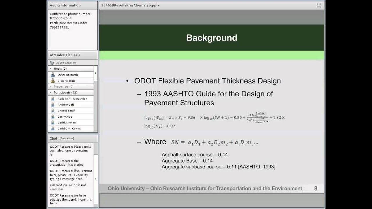 Incorporating Chemical Stabilization of the Subgrade in Pavement - Research Results