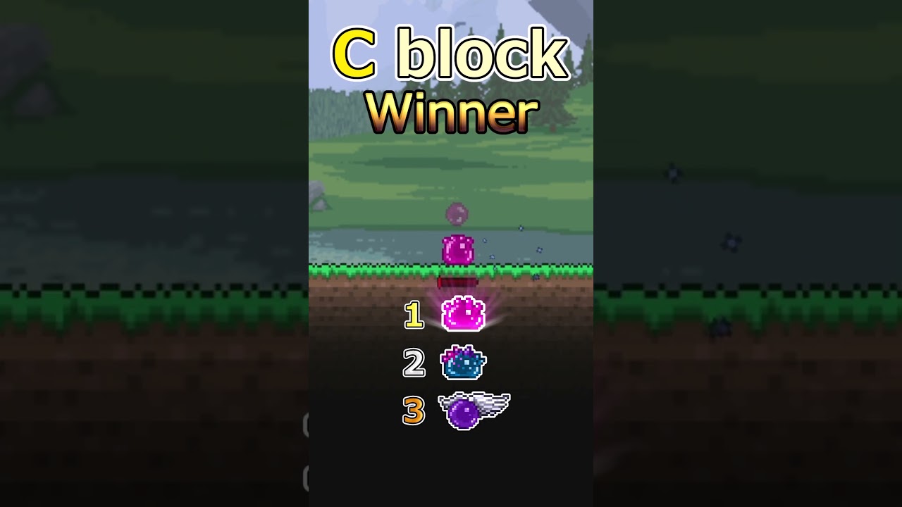 【Terraria】The Final Slime Tournament !　#shorts