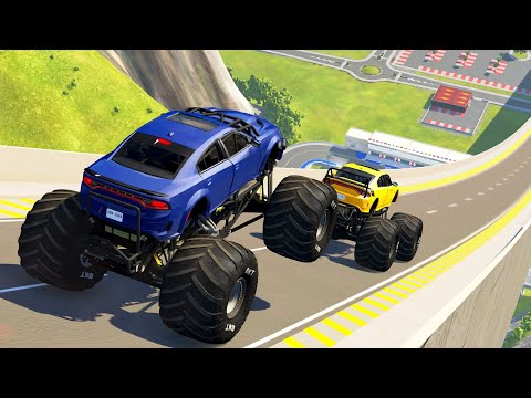 High Speed Jumps Crashes #10 - BeamNG Drive