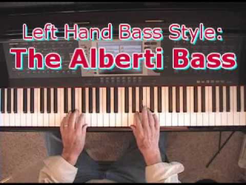 Left-Hand Bass Styles For Piano: The Alberti Bass Style