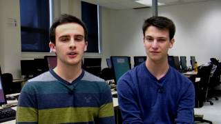 Antoine et Charles-Olivier ont choisi les Techniques de l'informatique