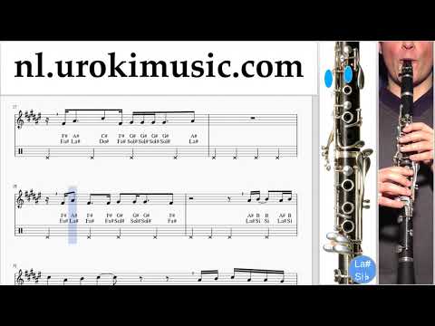 Klarinetles Camila Cabello - All These Years Muzieknoten Cursus um-ih374