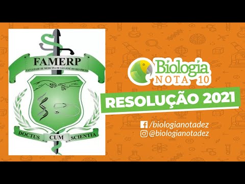 Resolução FAMERP 2021 | Biologia Nota 10