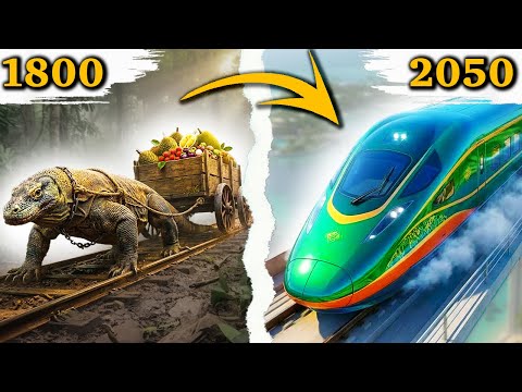 🚆 Indonesia Train Evolution | From Primitive Wagons to High-Speed Future (1800–2050)