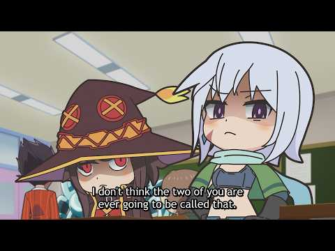 Kazuma gets choked by Megumin and Chris