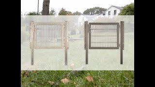 Tetzner und Jentzsch Doppelstabmatten Gartentor Montageanleitung