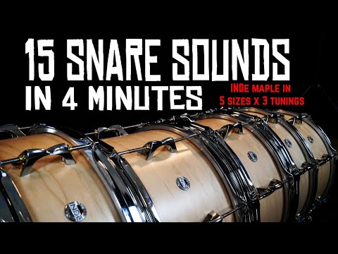 INDe Maple Snare Drum Size Comparison - Which Size Is Right For You?