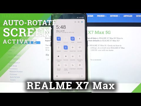 Automatically Rotate Screen on REALME X7 Max – Turn On Screen Rotation