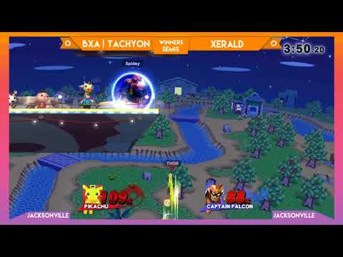 Jax Smash Weekly 5/3 - Xerald(C. Falcon) vs. BxA | Tachyon(Pikachu) Winners Semis
