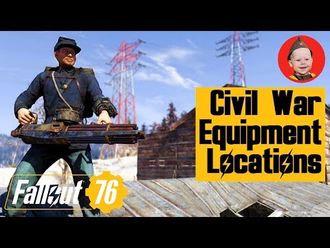 Fallout 76 Where to find Civil War Uniforms and Guns