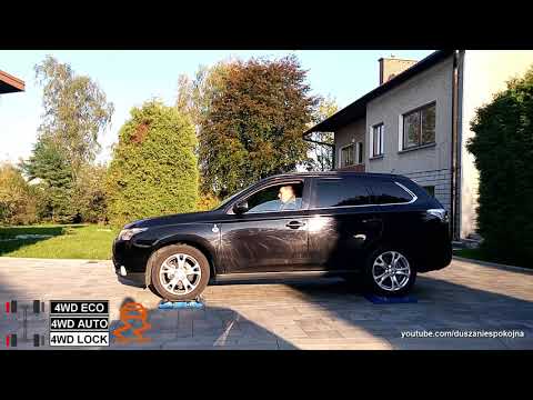 Mitsubishi Outlander 2.0 CVT AWC -  4x4 diagonal test on rollers