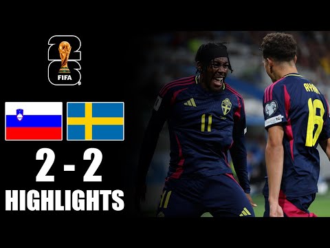 Slovenia vs Sweden 2-2 Highlights | Qualifiers UEFA World Cup 2026 (UEFA)
