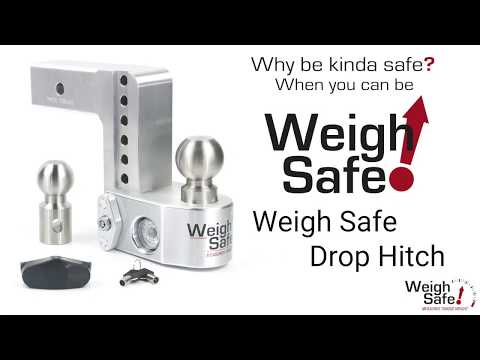 Weigh Safe 6in Drop Hitch w/Built-in Scale & 2.5in Shank 