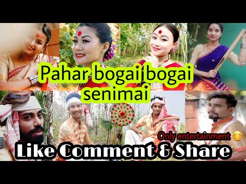 Pahar bogai bogai Senimai cover//Krishnamoni chutia & Bornali kalita//