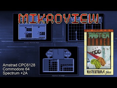 Mikroview #75: Raster Runner on Amstrad, Commodore 64 and Spectrum
