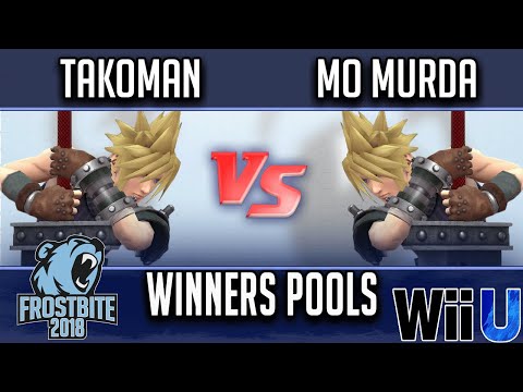 Frostbite 2018 Smash 4 Singles  WINNERS POOLS -  Takoman (Cloud) vs  Mo murda (Cloud)