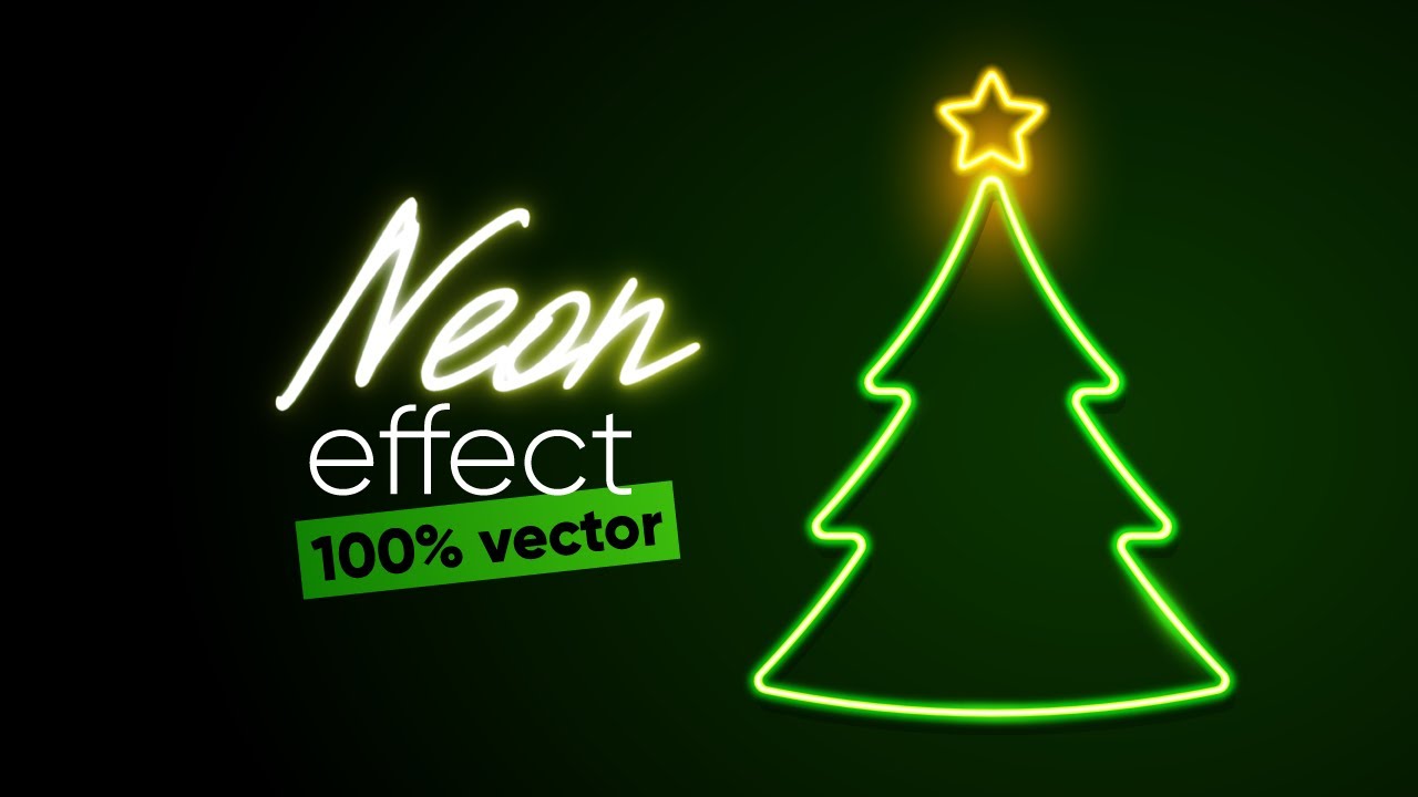 How to Create a 100% Neon Vector Effect in Adobe Illustrator