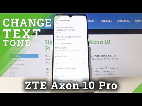 How to Turn On High Contrast Text in ZTE Axon 10 Pro – Customize Display Settings