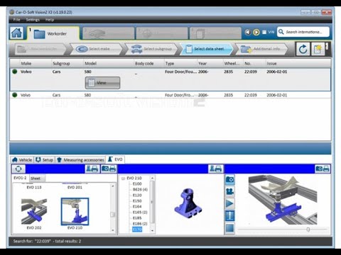 Car-O-Liner Measuring  Vision2 Software