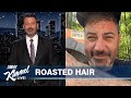 Jimmy Kimmel Roasts His Hair on Thanksgiving & Right Wingnuts Blame Omicron Variant on Democrats
