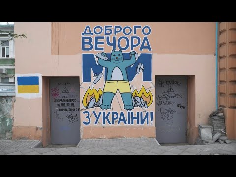 Ukrainian graffiti artists defy Russian invasion with cats | AFP