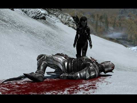Skyrim - The Ebony Warrior (KILL IN ONE HIT)
