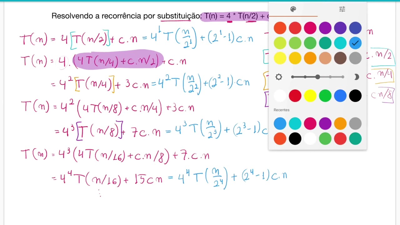 Aula 01.05 - Multiplicação: Resolvendo Recorrência por Substituição (PAA)