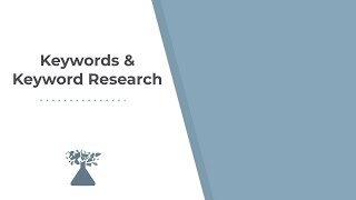 Keyword Research - KnowHow Marketing Lab free tutorial on YouTube