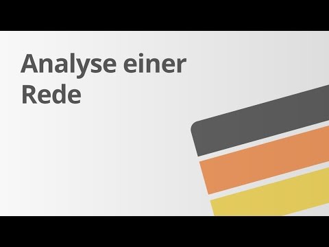 Eine Rede analysieren | Deutsch | Textanalyse und -interpretation