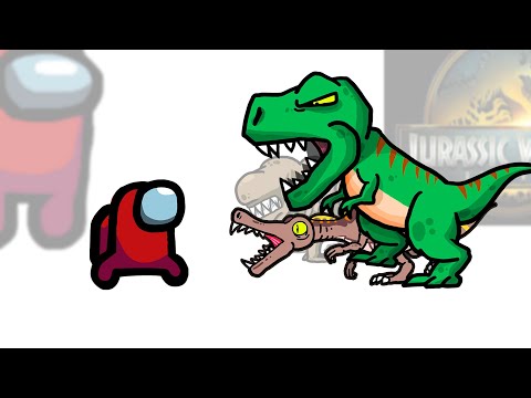 Mini Crewmate Kills Jurassic World Rebirth Characters | Among Us