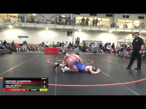 187 Lbs Placement Matches (8 Team) - Anthony Ausherman, Pennsylvania Red Vs Dillon Setty, Indiana