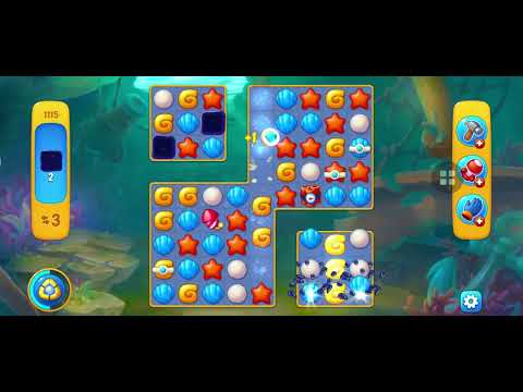 FishDom Level 1115 Complete - GamePlay - FishDom-Level-1115-Complete
