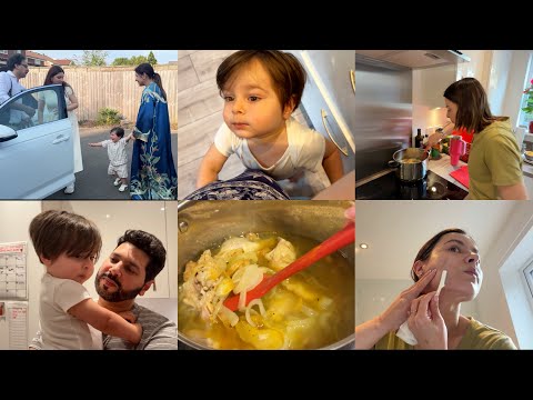 BACK HOME | KIAN IS SICK ☹️ | YAKHNI RECIPE + SELF CARE DAY ❤️