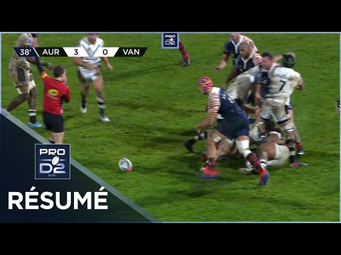 PRO D2 - Résumé Stade Aurillacois-RC Vannes: 9-3 - J14 - Saison 2021/2022