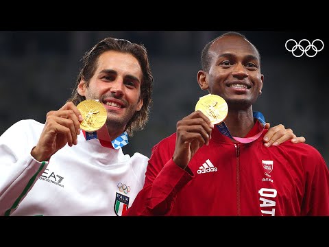 The moment two champions shared Olympic Gold! 🥇🥇