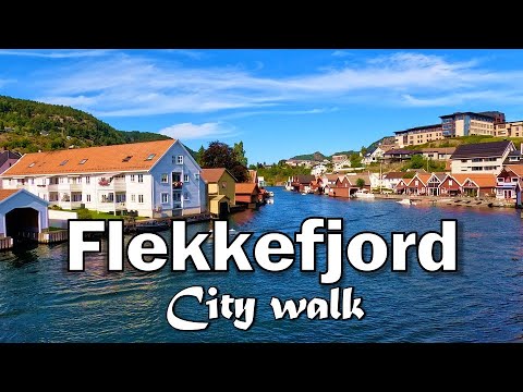 Flekkefjord City Walk | Beautiful Norwegian Town in 4K