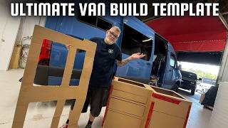 Building a Sprinter Van Out Of Cardboard. ULTIMATE WAY TO LAYOUT THE VAN