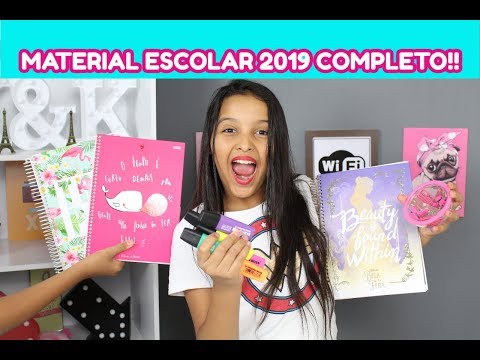 NOSSO MATERIAL ESCOLAR 2019 COMPLETO!! PARTE 1