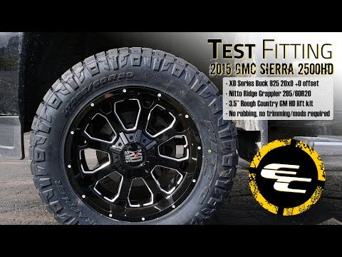 Test Fitting - Lifted 2015 GMC Sierra 2500HD w/ 20" XD Series Bucks & 34" Nitto Ridge Grapplers
